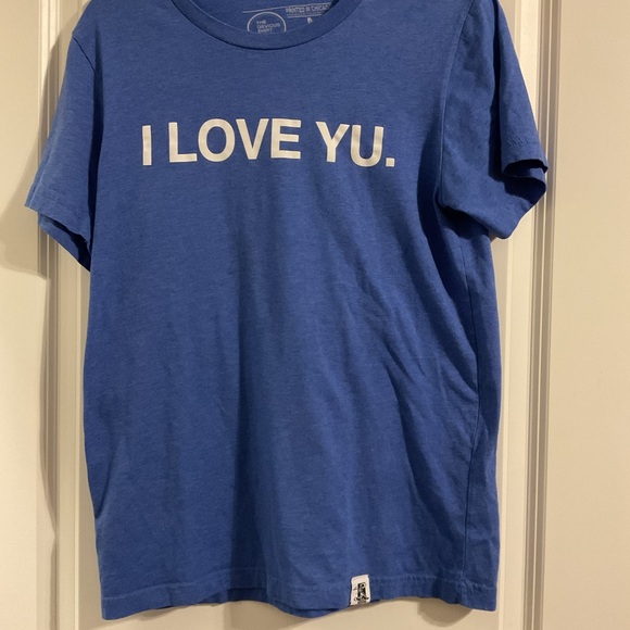 Blue Obvious shirts T-Shirt with 'I Love Yu' Print - Picture 1 of 3